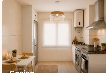 Kitchen-living room with the refurbishment completed